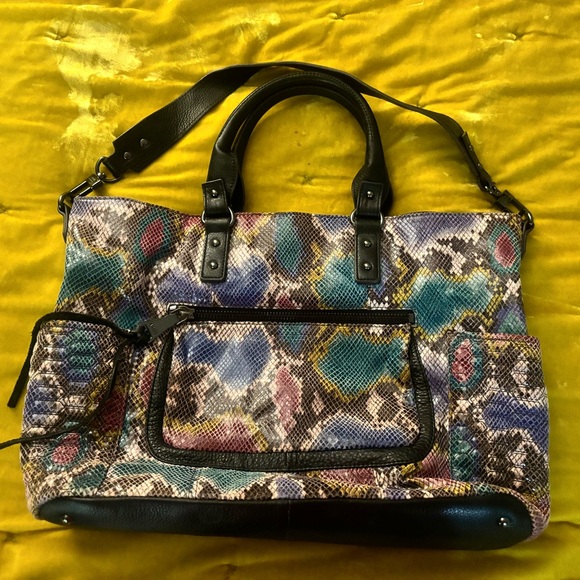 Rainbow snakeskin purse - Picture 1 of 4